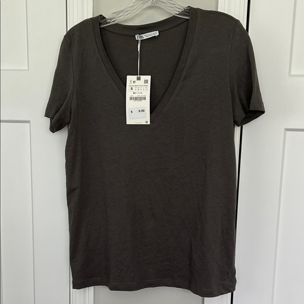 Zara Women's Short Sleeve Tee - Charcoal